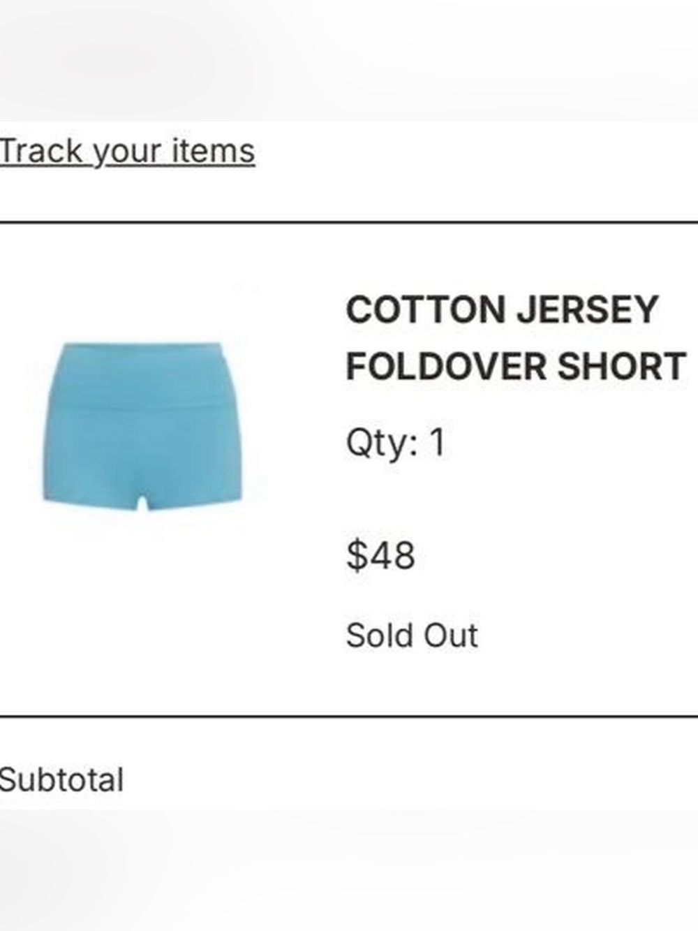 Skims Cotton Jersey Foldover Shorts